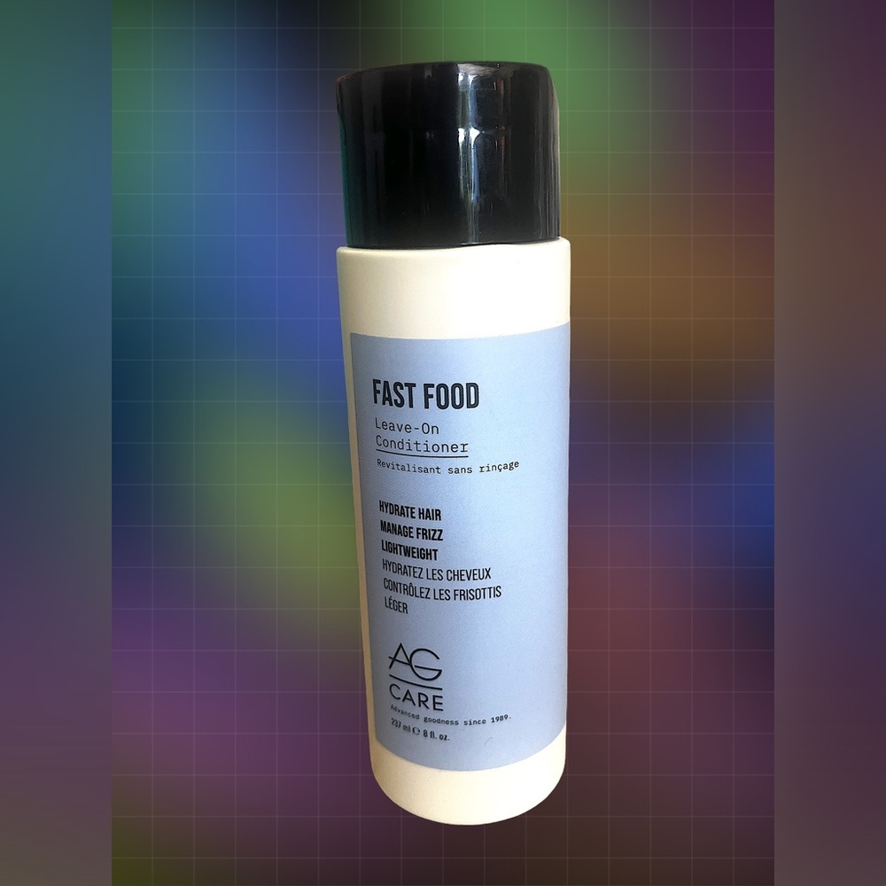 Ag Hair Care Fast Food Leave-On Conditioner 8 Oz NWOB & Sealed